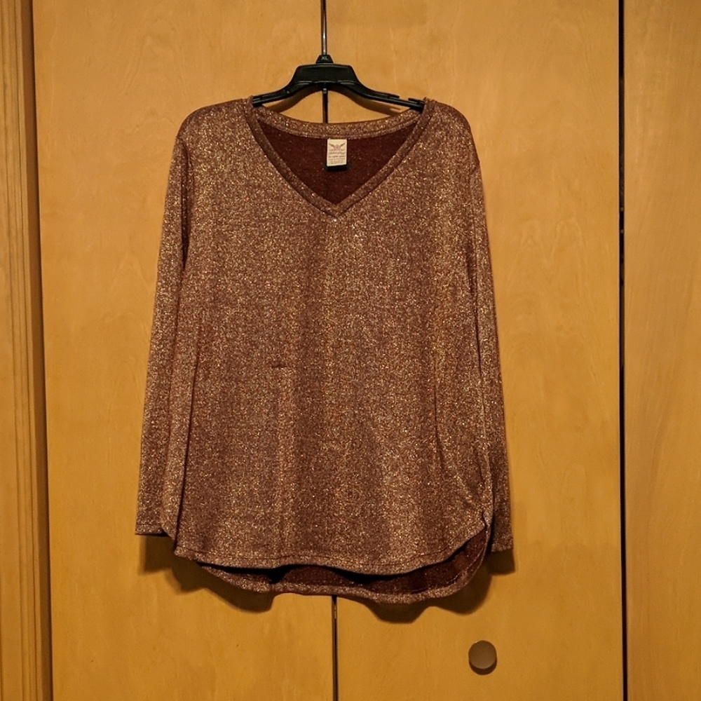 Sparkling long sleeved shirt